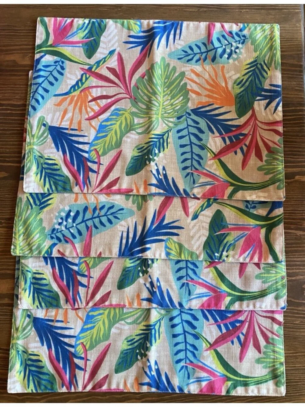 4 Vibrant Tropical Place Mats Celebrate Together Kohl’s